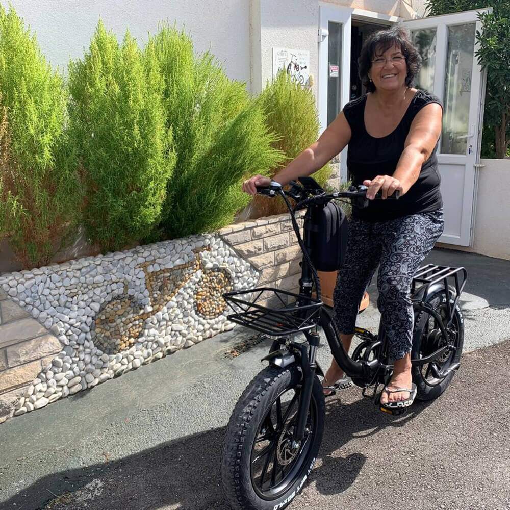Trekbike Y20 Plus 20Ah Samsung Battery Support App|Step Through Fat Tire Ebike City Folding Electric Bike