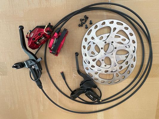 KTET Universal Hydraulic Oil Disc Brakes Set Kits For Trekbike Electric bikes upgraded bike sharing parts
