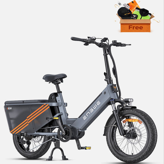 Trekbike ENGWE LE20 E – bike con motore centrale Step – through per il trasporto di merci: fino a 350 km di autonomia e 250W di potenza
